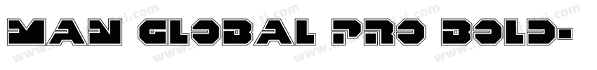 Man Global Pro Bold字体转换
